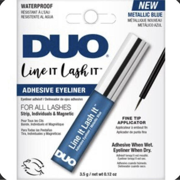 DUO Line It Lash It Waterproof Eyeliner & Lash Adhesive Metallic Blue 0.12 oz - Picture 1 of 1